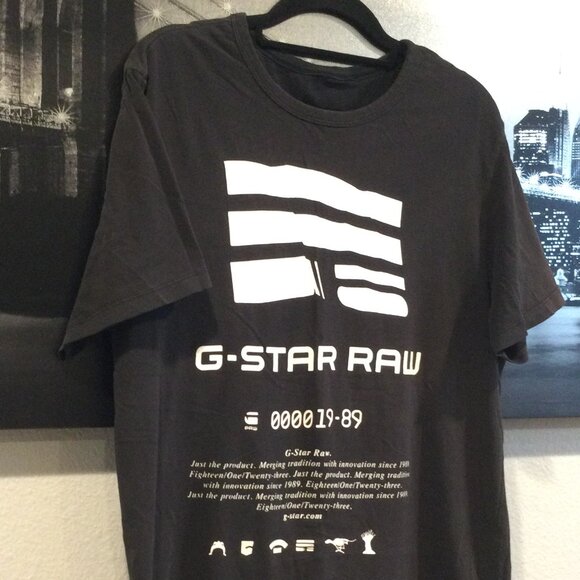 G-Star RAW Flag Graphic T-Shirt - Men Sz M - Picture 3 of 5